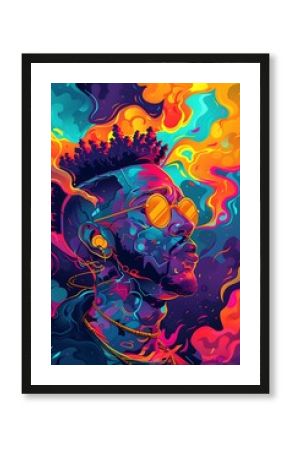 Vibrant Graffiti Style with Futuristic Flair