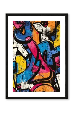 graffiti  colorful print