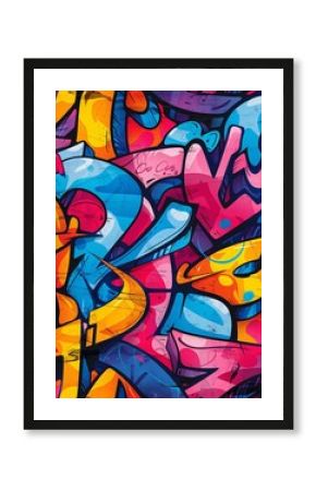 Graffiti colorful poster