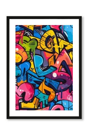 Graffiti lettering texture