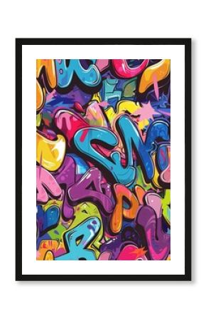 Graffiti lettering texture