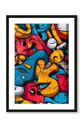 Graffiti colorful poster