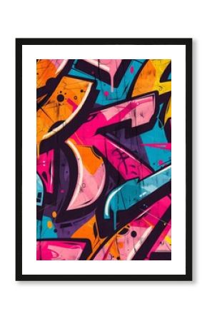 Graffiti colorful poster