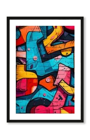 graffiti  colorful print