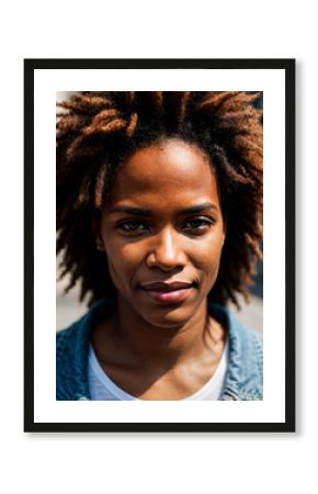 Soulful street performer's face captured in moment of musical passion, embodying urban culture and artistry.