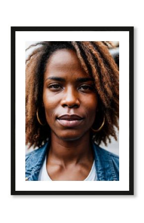 Soulful street performer's face captured in moment of musical passion, embodying urban culture and artistry.