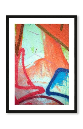 textured wall with graffiti Texture for design background