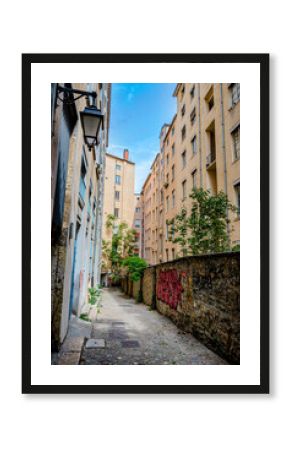 Dans les rues de la Croix Rousse à Lyon