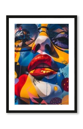 Vibrant Street Art Mural Celebrating Creativity and Voice with Bold Colors and