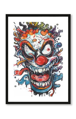 Abstract Graffiti Art with Vivid Colors and Dynamic Shapes Contemporary Urban Artwork in Bold Colors and Fluid Lines Expressionist Street Art with Red, Yellow, and Blue Splatters