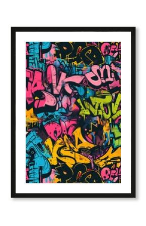 Graffiti lettering texture