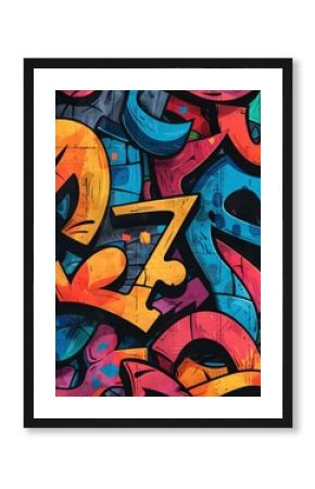 graffiti  colorful print