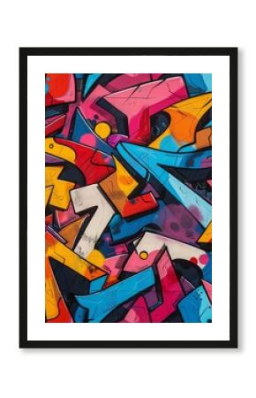 Graffiti colorful poster