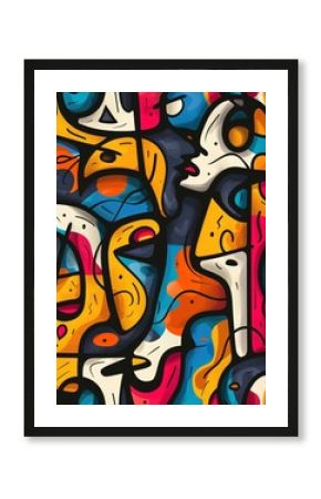 Graffiti colorful poster