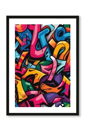 Graffiti colorful poster