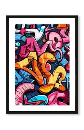 graffiti  colorful print