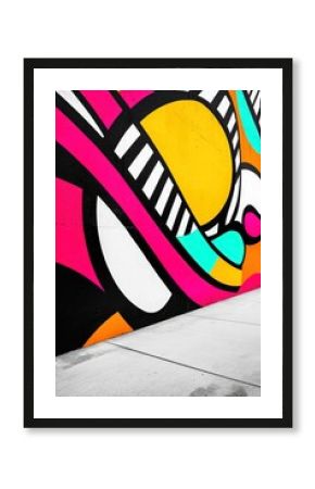 A graffiti piece that plays with perspective, making the artwork appear 3D