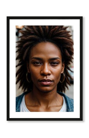 Soulful street performer's face captured in moment of musical passion, embodying urban culture and artistry.