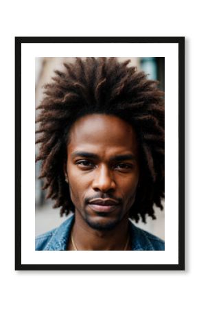 Soulful street performer's face captured in moment of musical passion, embodying urban culture and artistry.