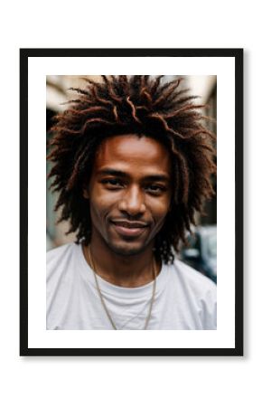 Soulful street performer's face captured in moment of musical passion, embodying urban culture and artistry.