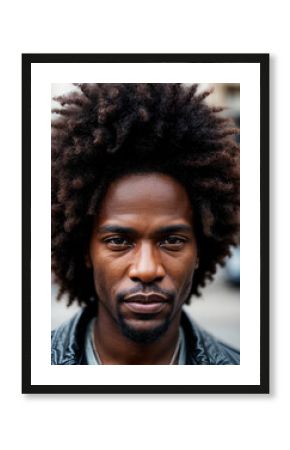 Soulful street performer's face captured in moment of musical passion, embodying urban culture and artistry.