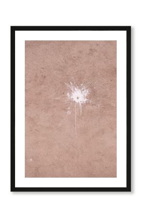 Tâche blanche sur un mur