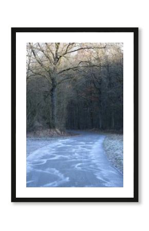 Snow drifts on Farm track