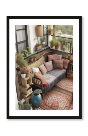 A boho balcony