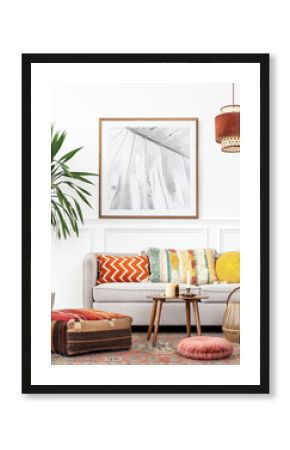 Picture frame with bohemian home decor