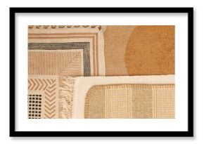 Aesthetic textile background, ethnic pattern
