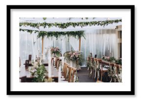 Boho wedding table for a newlywed banquet.