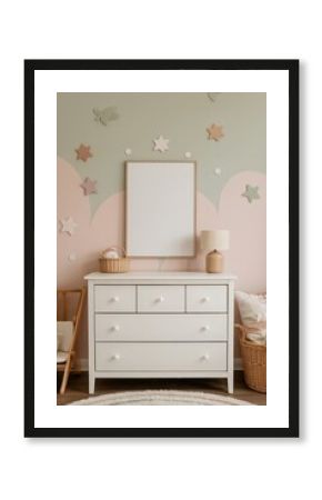 Baby Room mockup with Poster Frame