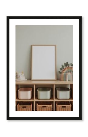 Baby Room mockup with Poster Frame