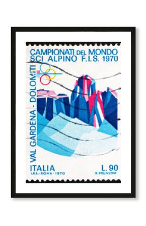 Postage stamp Italy 1970 Sassolungo and Sella Group, Dolomite Al