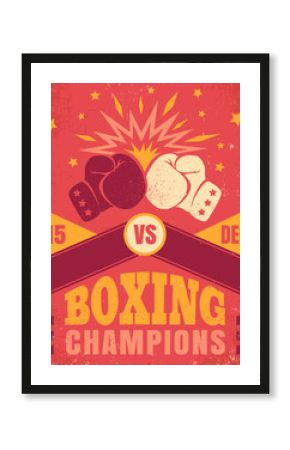 Vintage poster for a boxing