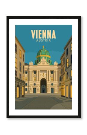 View of cityscape vienna austria night