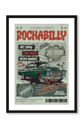 Vintage Car Show Flyer