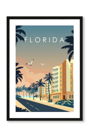 Florida travel poster