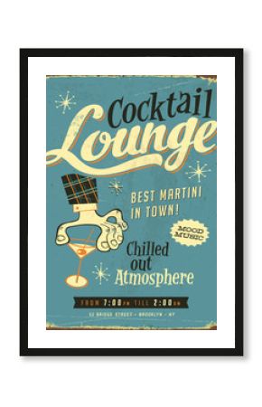 Vintage metal sign - Vector EPS10. Grunge effects can be removed