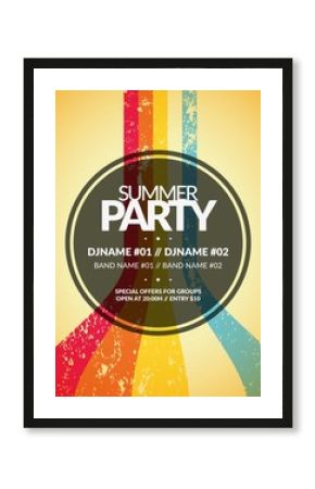 Retro party poster