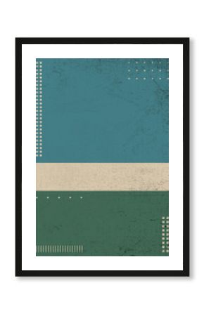 Retro cover background. Vintage cover design with dark retro colors. 