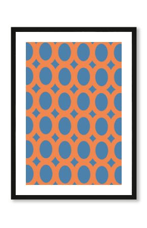 Circle Pattern Shape Poster Background. Modern Abstract Art Design Template