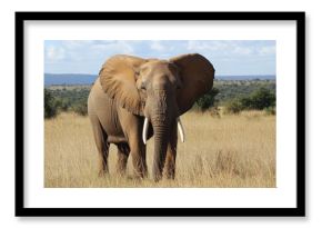 Majestic African Elephant in Savannah