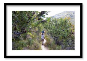 hikers on the Fernkloof Nature Reserve trail, Hermanus, South Africa