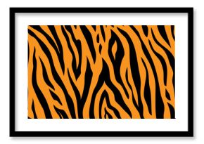 Seamless pattern with tiger stripes. Animal print.