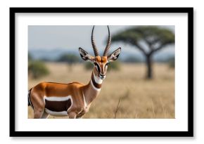 Antelope species in their natural habitat at a national park