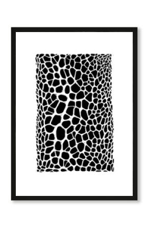 Giraffe print pattern animal skin texture black and white wildlife safari africa design background wallpaper seamless
