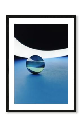 blue glass ball
