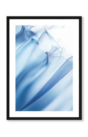 Gradient transparent cloth background, 3d rendering.