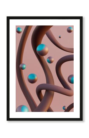 Brown and blue